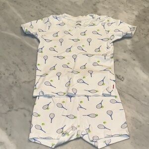 Kids Tennis Print Pajama Set